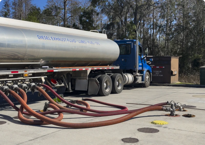 Diesel exhaust fluid delivery setup